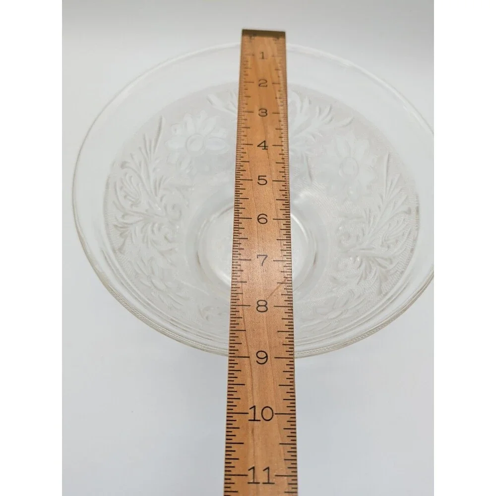 Vtg Anchor Hocking Clear Sandwich Bowl Mixing Serving 9